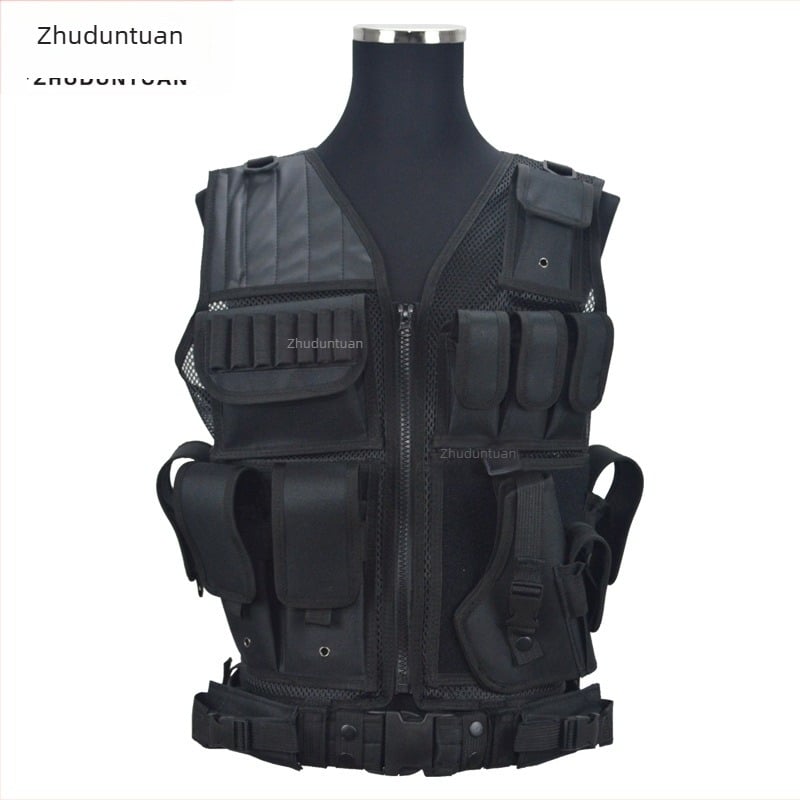 Határokon átnyúló népszerű 047 taktikai mellény, hálós, lélegző, kopásálló kültéri edzőfelszerelés