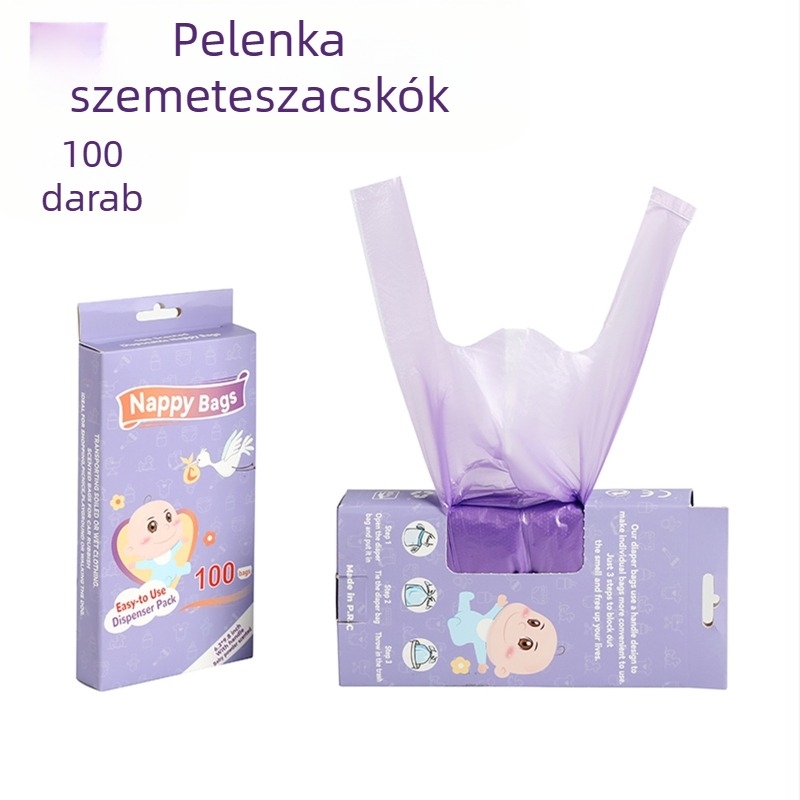 Határokon átnyúló robbanások hordozható eldobható pelenka nedves szemeteszsák ízesített pelenkagyűjtő zsák mellény baba pelenkazsák