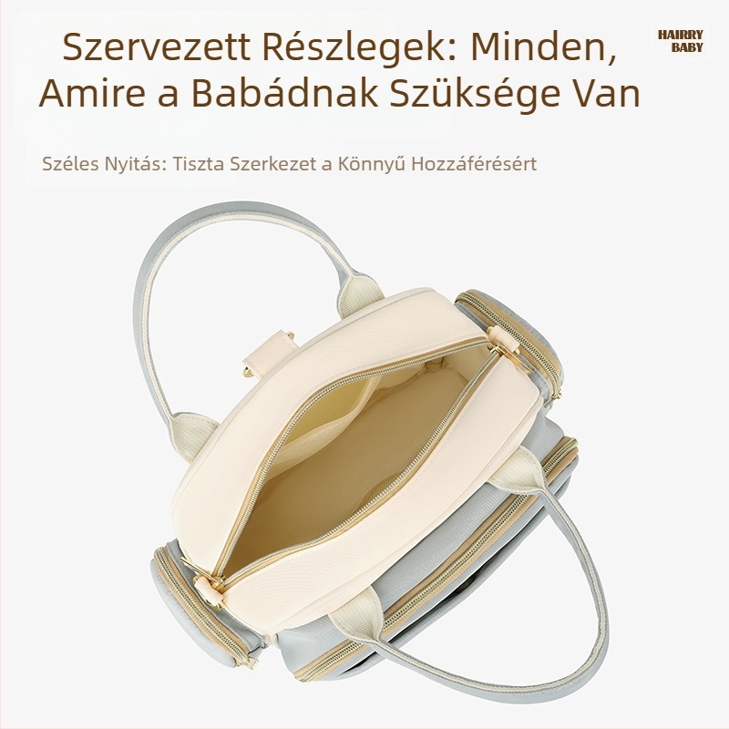 Többfunkciós anyukatáska 2025 Új, nagy kapacitású hátizsák, keresztben hordható, táska, babakellékek anya- és babatáskához