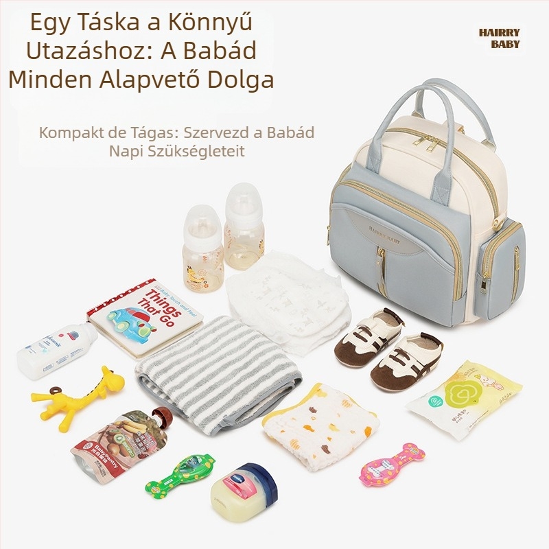 Többfunkciós anyukatáska 2025 Új, nagy kapacitású hátizsák, keresztben hordható, táska, babakellékek anya- és babatáskához
