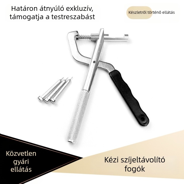 Órajavító szerszám, kézi szíjleszedő fogó, fém óralehúzó, karkötőállító, óraszíj-leszedő eszköz