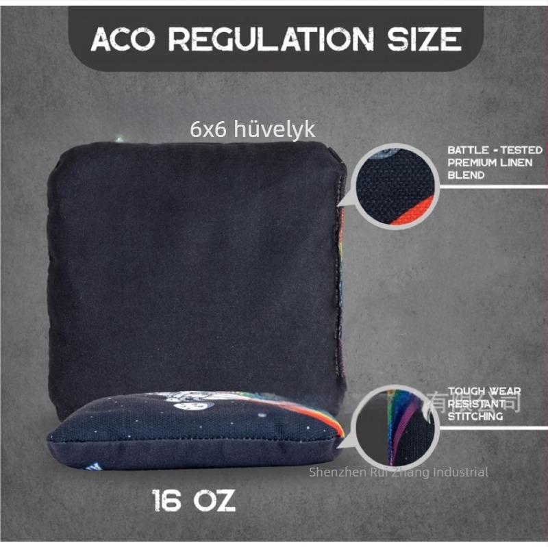 2025-ös határokon átnyúló Amazon népszerű amerikai homokzsák kukorica lyukzsák dobózsák játék táska dobó homokzsák játék babzsák négyzet alakú