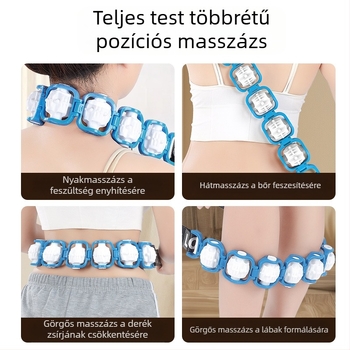 Hátmasszázs masszírozó Multifunkcionális, kivehető görgős masszírozó a meridiánok kotrásához Nyitott váll Nyitott hát Manuális görgő