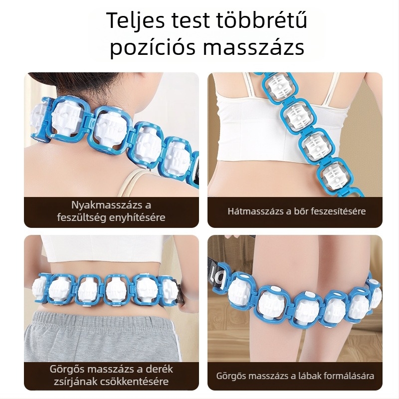 Hátmasszázs masszírozó Multifunkcionális, kivehető görgős masszírozó a meridiánok kotrásához Nyitott váll Nyitott hát Manuális görgő