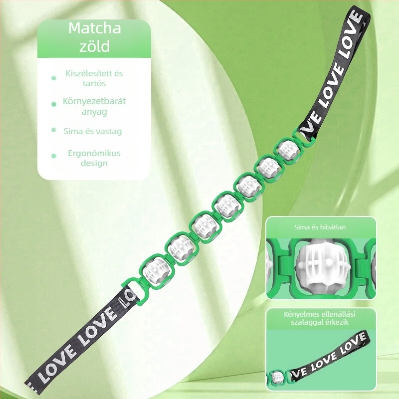 Hátmasszázs masszírozó Multifunkcionális, kivehető görgős masszírozó a meridiánok kotrásához Nyitott váll Nyitott hát Manuális görgő