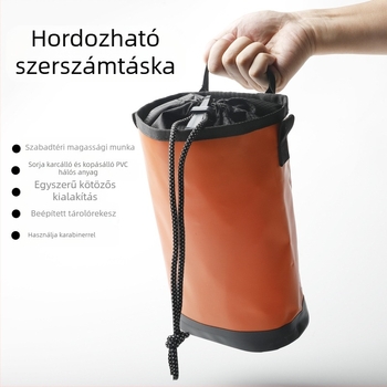 Vízálló szerszámtáska, kötéltároló táska, kerti és kertészeti táska, övtáska, akasztótáska, karbantartó készlet, húzózsinóros táska