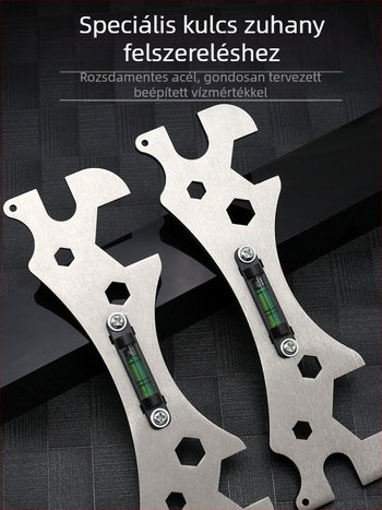 Zuhanyszerelő műtárgy, többfunkciós fürdőszobai villáskulcs, keverőszelep, zuhanyszint, vízvezeték-szerelő, speciális szerszámok