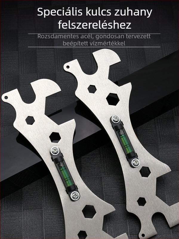 Zuhanyszerelő műtárgy, többfunkciós fürdőszobai villáskulcs, keverőszelep, zuhanyszint, vízvezeték-szerelő, speciális szerszámok