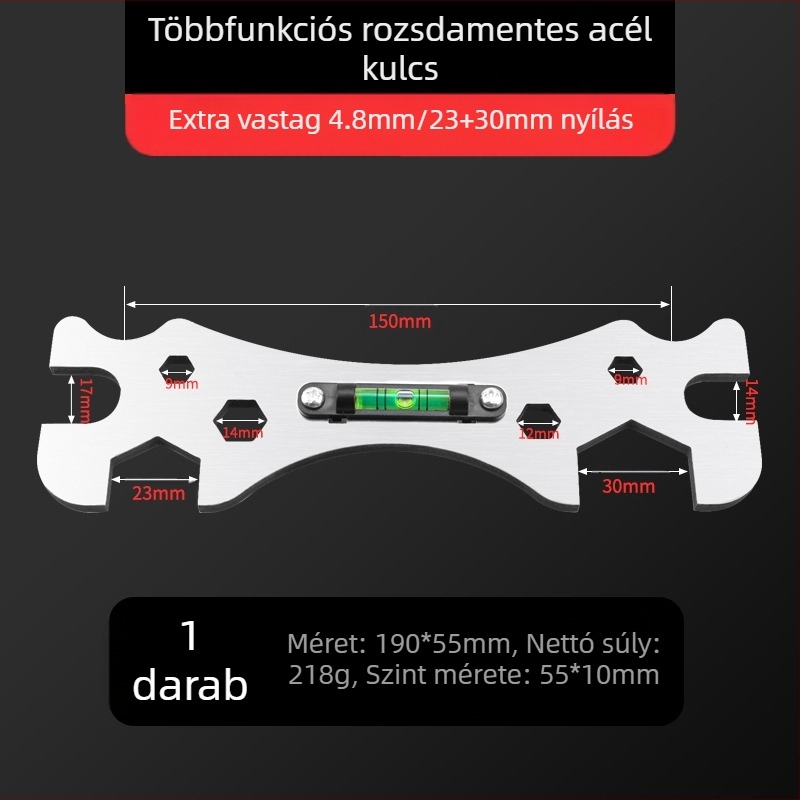 Zuhanyszerelő műtárgy, többfunkciós fürdőszobai villáskulcs, keverőszelep, zuhanyszint, vízvezeték-szerelő, speciális szerszámok