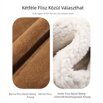 Őszi és téli Teljes polár béléssel Körbefutó, bárányutánzatú, dupla vastagítású térdvédő Meleg lábszárvédő Cipzáras térdvédő