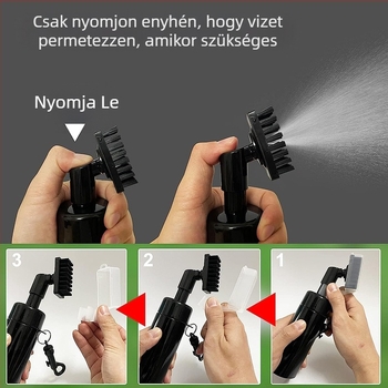Új golf vízpermetező kefeprés típusú vízpermetező tisztítókefe gömbfejű kefe többszínű opcionális golf kiegészítők
