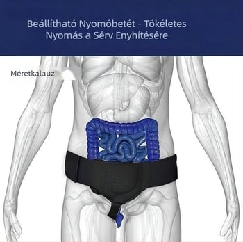 Gyári közvetlen értékesítésű sérvöv férfiaknak, nyomóöv lágyéksérvre, állítható vékonybél-támasztóöv