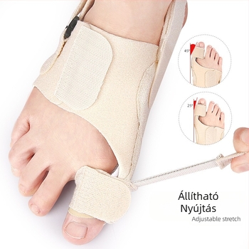Lábujjrögzítő öv, hüvelykujj valgus, nagylábcsont-protrúzió, átfedő lábujj-elválasztó, éjjel-nappal állítható feszültségű lábvédő