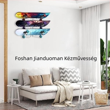 1 pár akril gördeszkatartó állvány falra szerelhető vízszintes roller fali tároló állvány longboard fedélzeti állvány