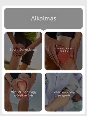 Szilikon térdkalács stabilizáló öv sport térdvédő férfi térdvédő öv ugrókötél futósérülés női különleges kényelmes védelem