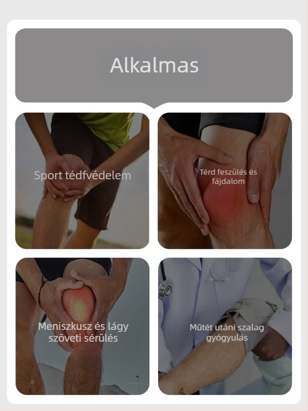 Szilikon térdkalács stabilizáló öv sport térdvédő férfi térdvédő öv ugrókötél futósérülés női különleges kényelmes védelem