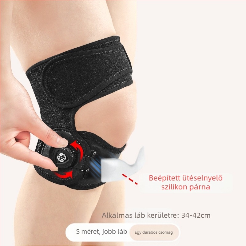 Szilikon térdkalács stabilizáló öv sport térdvédő férfi térdvédő öv ugrókötél futósérülés női különleges kényelmes védelem