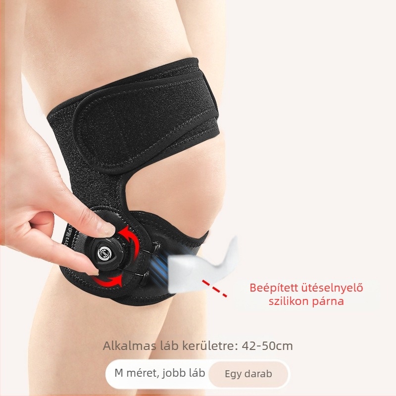 Szilikon térdkalács stabilizáló öv sport térdvédő férfi térdvédő öv ugrókötél futósérülés női különleges kényelmes védelem