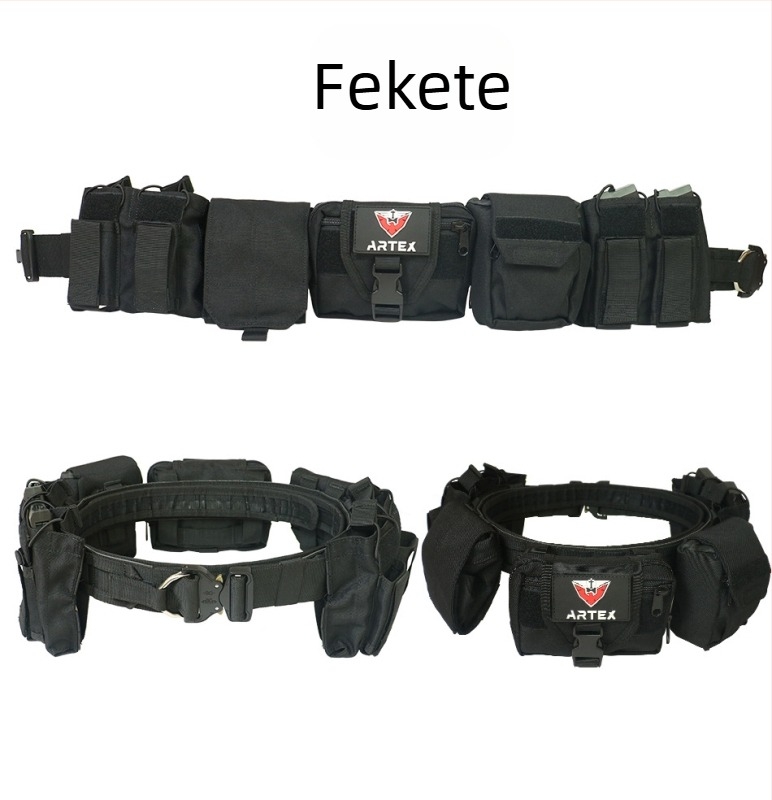 Artexmolle taktikai övszett, többfunkciós, kombinált járőr deréktömítés, nejlon, levehető, állítható, taktikai stílusú