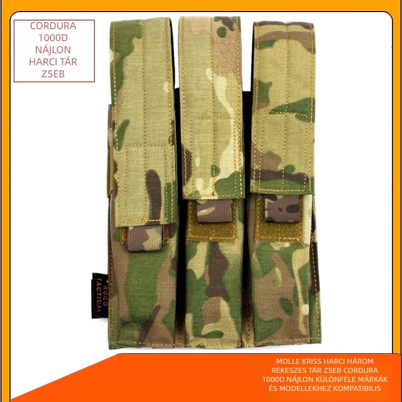 Taktikai hármas táska mp5 Dagger taktikai mellény Molle satutáska arp9 gyorshúzós szett