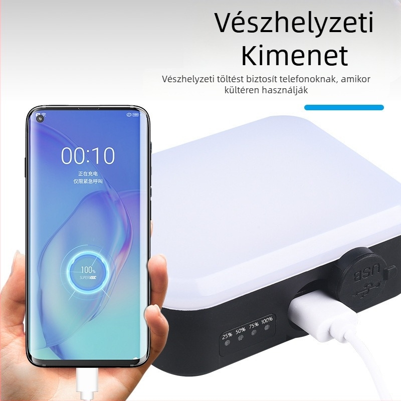 Kültéri multifunkcionális hordozható lámpa, kemping stílusú lámpa, mágneses LED-es sátorlámpa akasztóval, vészhelyzeti táskalámpa, kemping stílusú lámpa