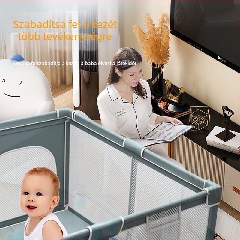 Határokon átnyúló ellátás Babajátszó kerítés Gyerekjátszó ágy Babaotthon Mászószőnyeg