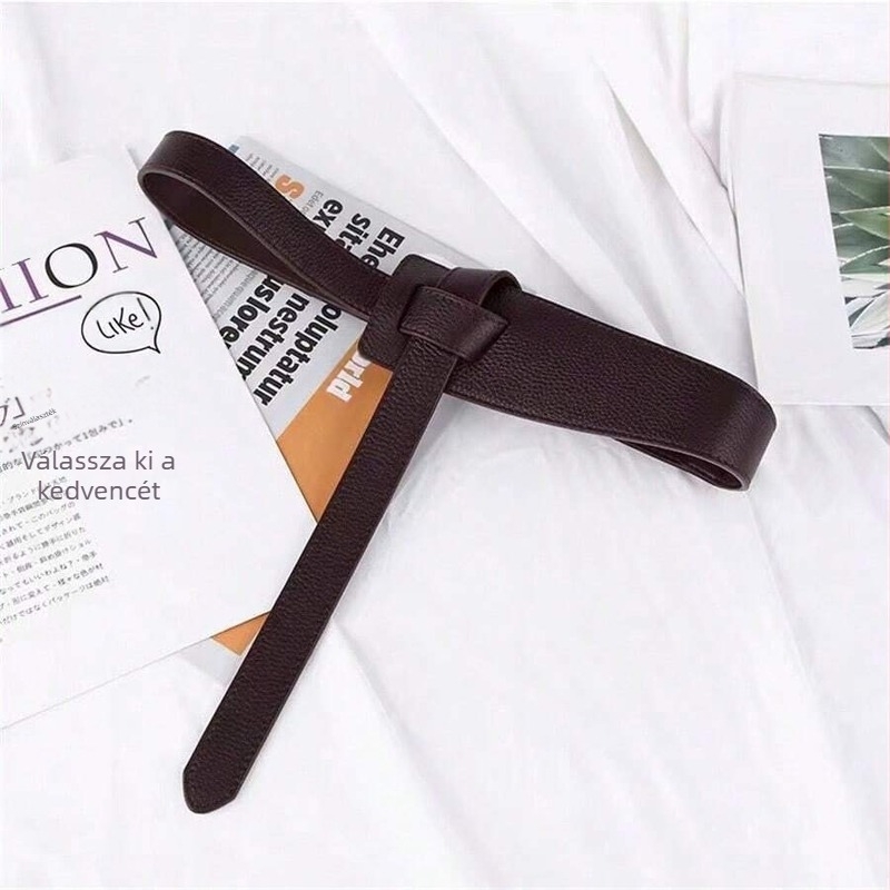 Niche Design Öv Női Derékpecsét Kiváló Minőségű Kabát Övcsomó Díszítés Szoknyával, Minden Méretű Divat