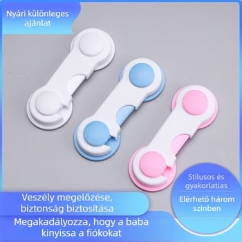 Gyermekbiztonsági zár védelem állítható hosszú zár bálnazár rövid zár hosszú zár baba gardróbvédő zár fiókzár