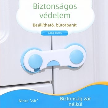 Gyermekbiztonsági zár védelem állítható hosszú zár bálnazár rövid zár hosszú zár baba gardróbvédő zár fiókzár