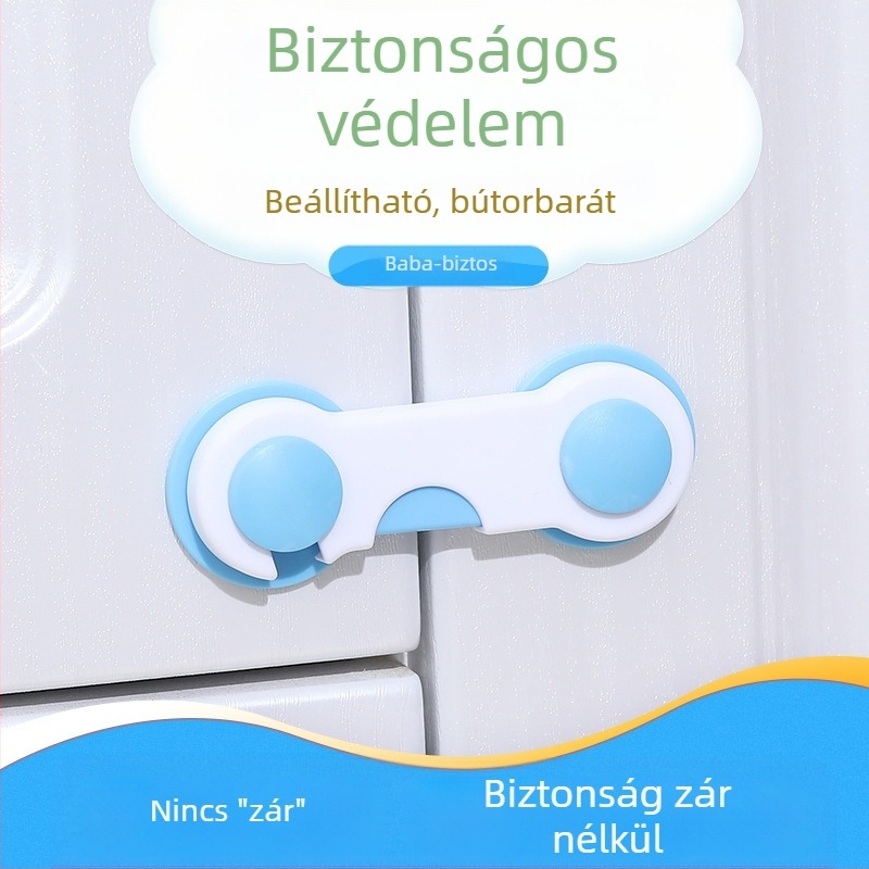 Gyermekbiztonsági zár védelem állítható hosszú zár bálnazár rövid zár hosszú zár baba gardróbvédő zár fiókzár