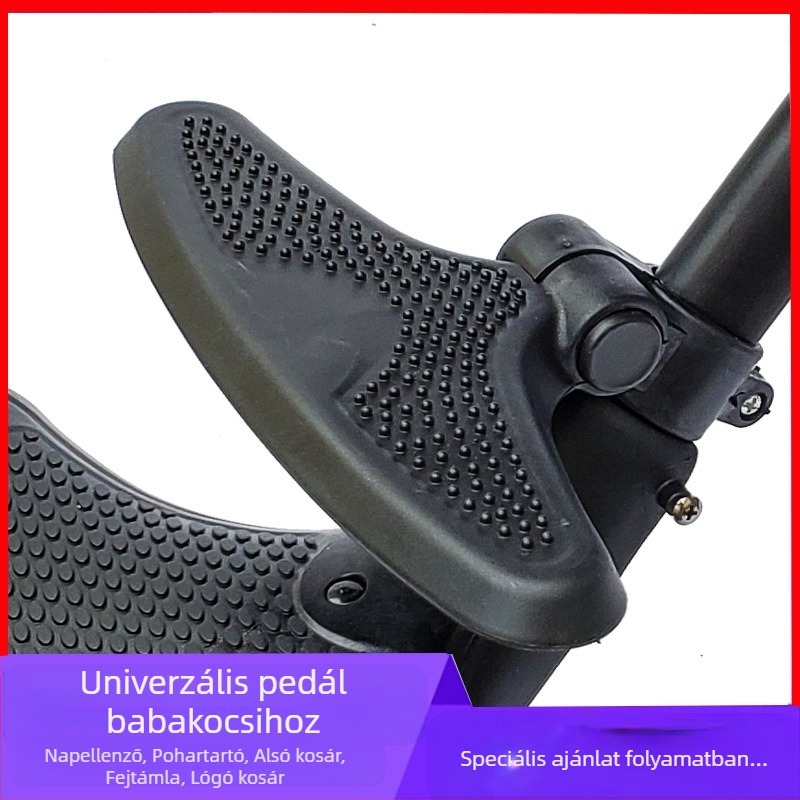 Gyerek babakocsi, babakocsi, gyermekápolási eszköz, nagy pedálos lábtartó, egyszerű babakocsi, babaápolási babakocsi kiegészítők