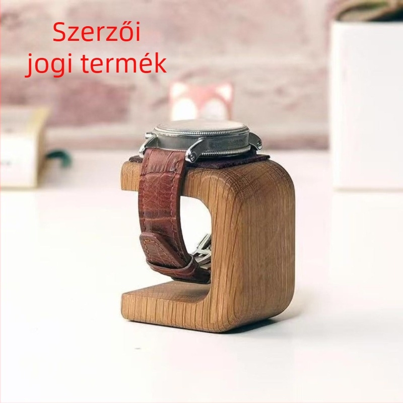 Határokon átnyúló új termékek, kézzel készített tömörfa óraállvány, férfi és női bőr óraállvány