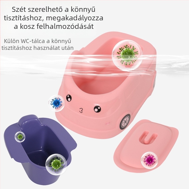 Xinbeile gyerek WC cseppálló baba WC női baba fiú autó piszoár nagy WC műtárgy