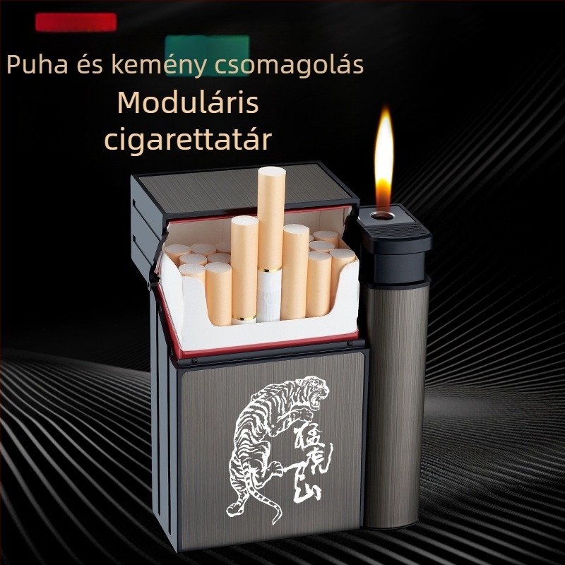 Személyre szabott hordozható cigarettatartó tűzijáték integrált kettős felhasználású cigarettatartó három az egyben kreatív cigarettatartó barát ajándékoknak nagykereskedelemben