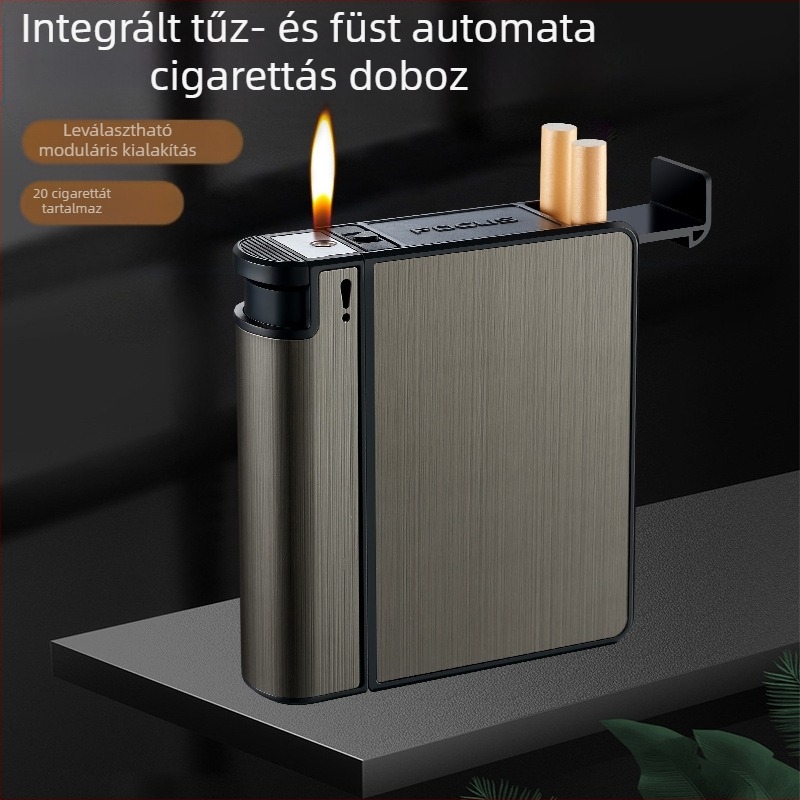 YH103 Kivehető öngyújtó cigarettatartó, integrált, 20 darabos, vastagított, nedvességálló, nagykereskedelmi dohányzókészlet