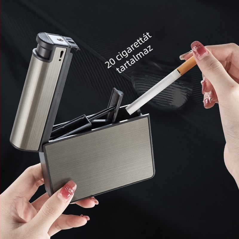 YH103 Kivehető öngyújtó cigarettatartó, integrált, 20 darabos, vastagított, nedvességálló, nagykereskedelmi dohányzókészlet