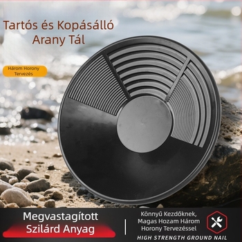 Hordozható aranymosó szita, kis folyami zsilip, nagy aranymosó serpenyő, aranybányászati mosóeszköz