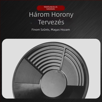 Hordozható aranymosó szita, kis folyami zsilip, nagy aranymosó serpenyő, aranybányászati mosóeszköz