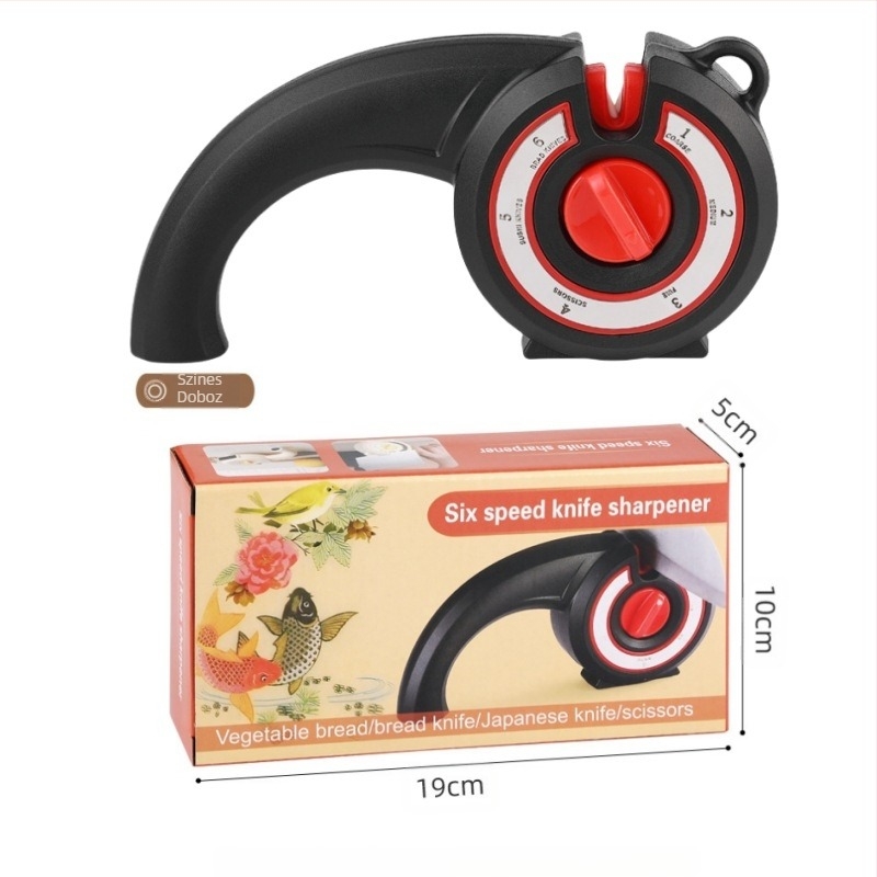 Hat az egyben multifunkcionális késélező háztartási konyhai olló konyhai késélező kő késélező