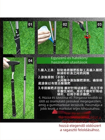 Golfmarkolat-csere eszköz, háromrészes eltávolító, 13 darabos kétoldalas ragasztószalag, gumibilincs, golfkiegészítők