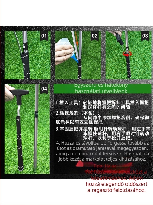 Golfmarkolat-csere eszköz, háromrészes eltávolító, 13 darabos kétoldalas ragasztószalag, gumibilincs, golfkiegészítők