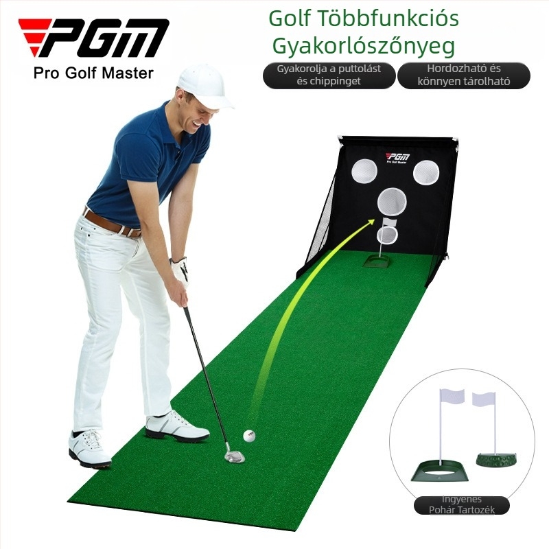 Határokon átnyúló, népszerű eladású, többfunkciós golf edző, vágórúd/putter gyakorló hordozható gyakorlóháló golftakaró