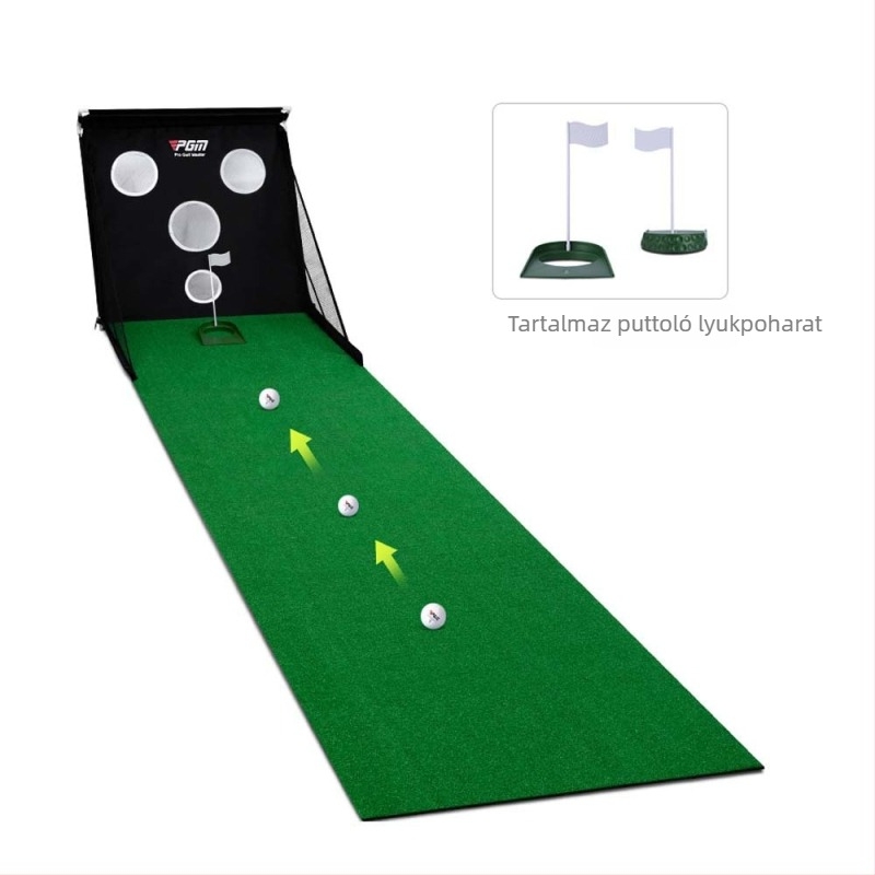 Határokon átnyúló, népszerű eladású, többfunkciós golf edző, vágórúd/putter gyakorló hordozható gyakorlóháló golftakaró