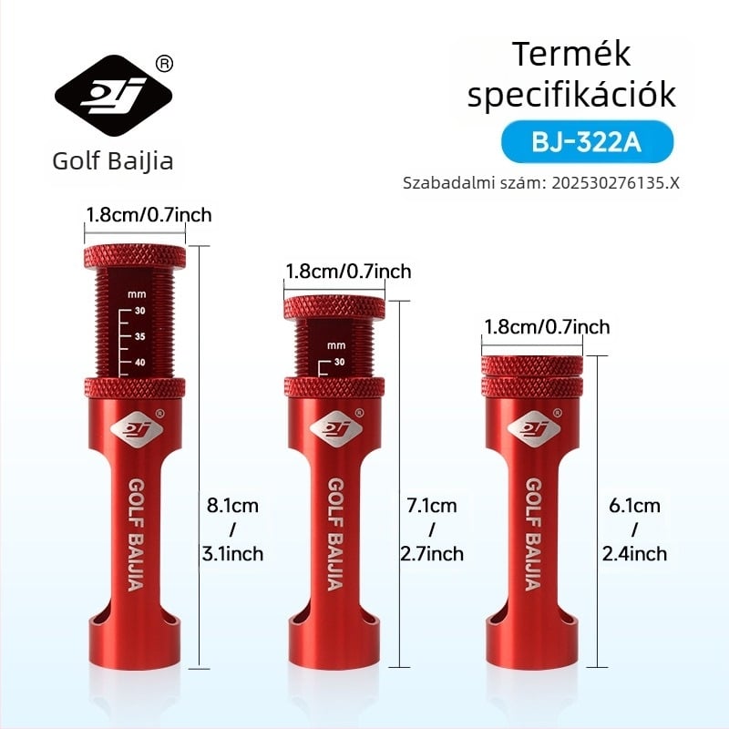 Parkson új golfütő partnere, szabadalmi szám: 202530276135.X Szabadalmi formatervezés