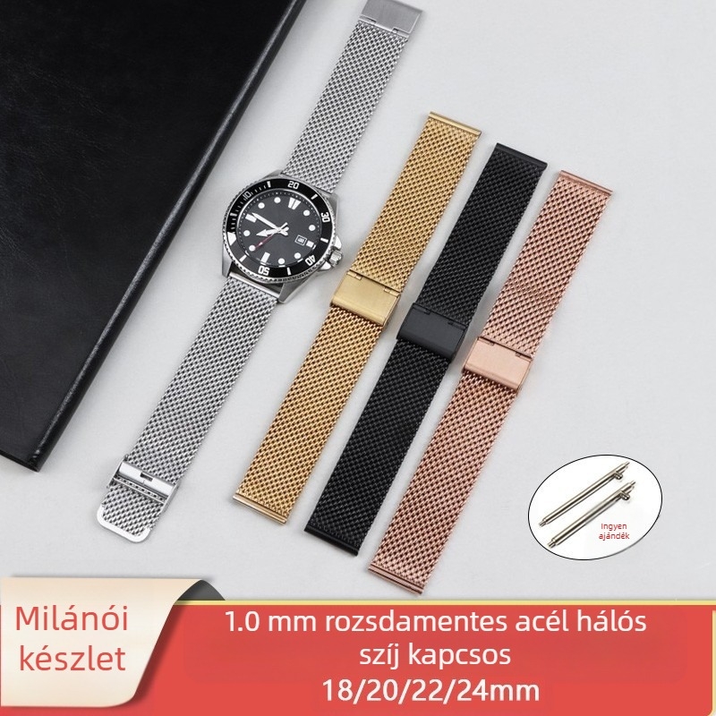 Gyorskioldású 1.0 vastag drótból készült rozsdamentes acél csattal ellátott szíj Huawei Gt3/4 Samsung S 3m Lanxess óraszíjhoz