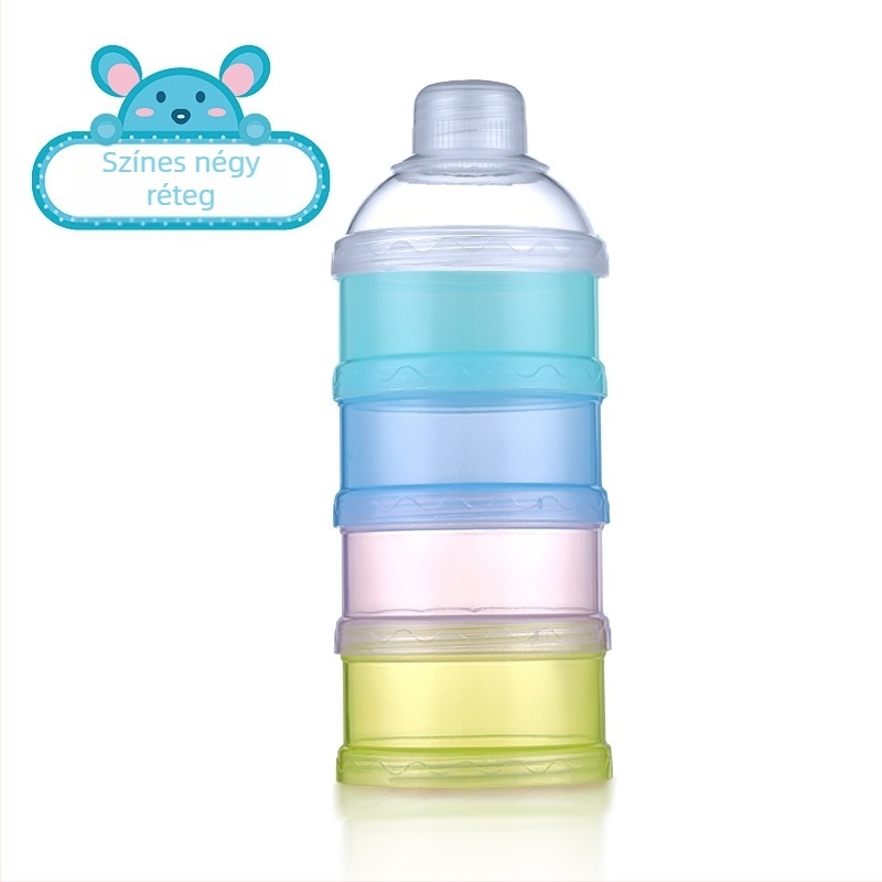 Újszülött baba tejpor doboz élelmiszeripari minőségű PP por többcélú tejpor tároló doboz nagy kapacitású hordozható kimenő lezárt