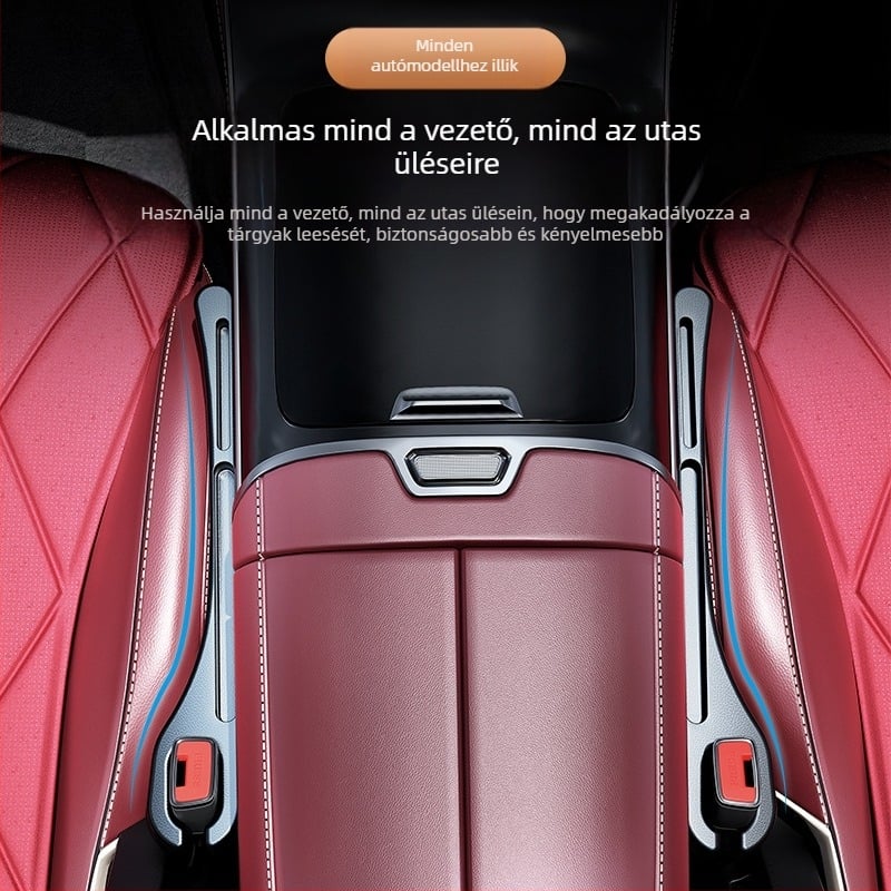 Határokon átnyúló tárolódoboz, lehajtható autósülés szivárgásmentes dugószalag, autósülés oldalsó réstöltő védődugó