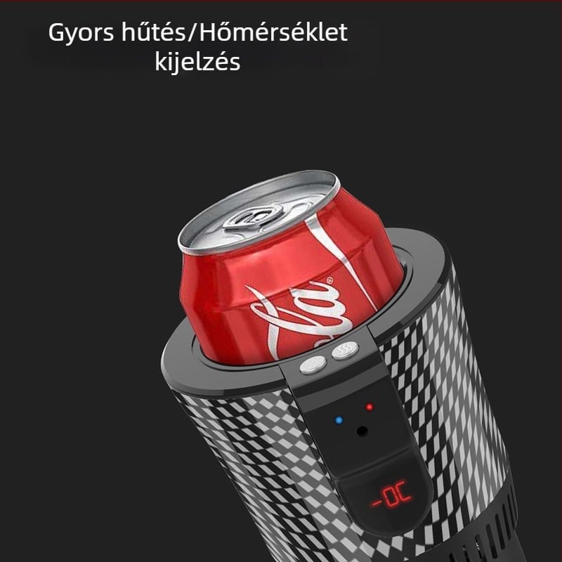 Határokon átnyúló hordozható autós hűtőszekrény gyorshűtő pohár kis félvezető hűtő autó meleg és hideg pohár otthoni használatra