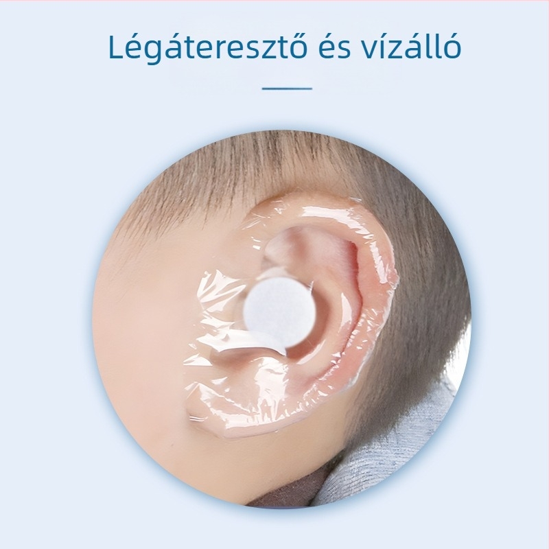 Orvosi vízálló fültapaszok gyerekeknek, újszülöttek úszásához, felnőtt középfülbe lyukas, vízálló fülvédő fülpárnák