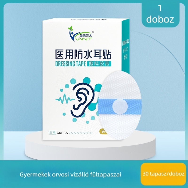 Orvosi vízálló fültapaszok gyerekeknek, újszülöttek úszásához, felnőtt középfülbe lyukas, vízálló fülvédő fülpárnák
